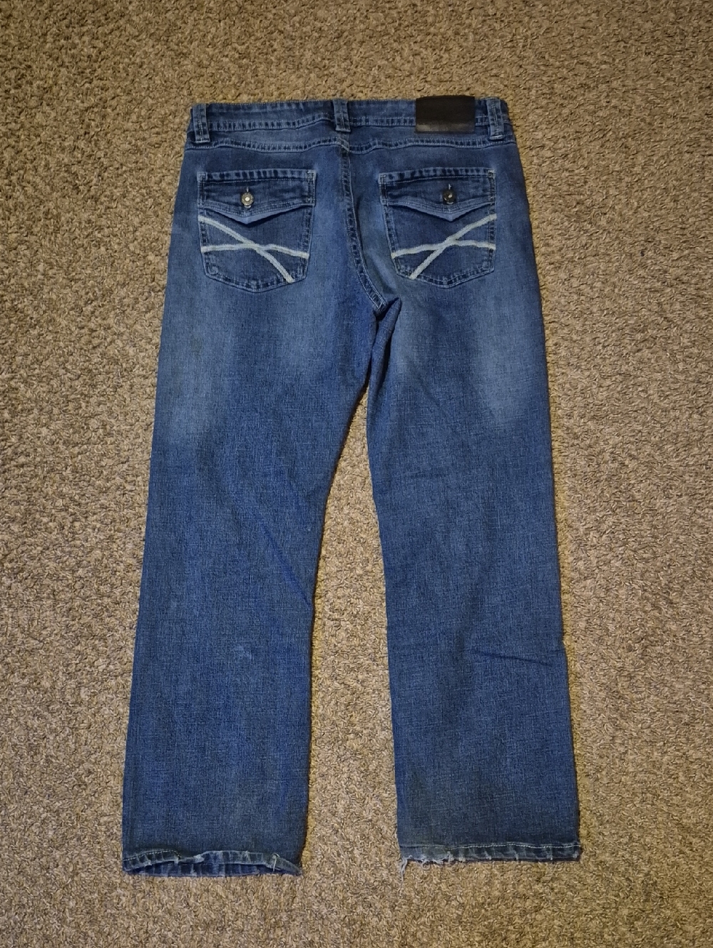 Y2k Men's Tk Axel Bootcut Jeans with Contrast Pocket Stitching